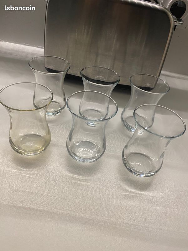 Lot de 6 petits verres à thé (image 1)
