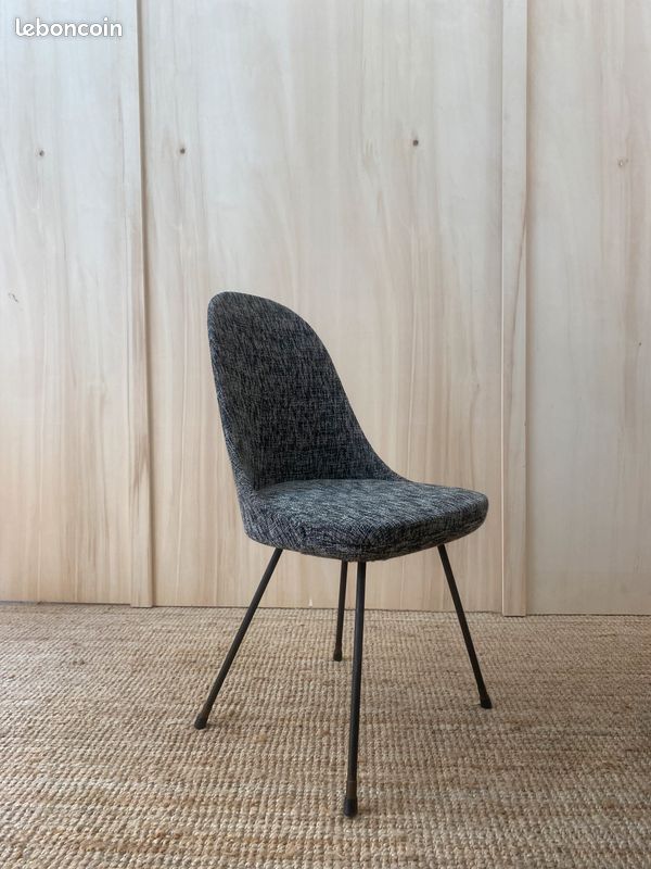 Chaises en tissus vintage années 1960 - Italie - design (image 3)