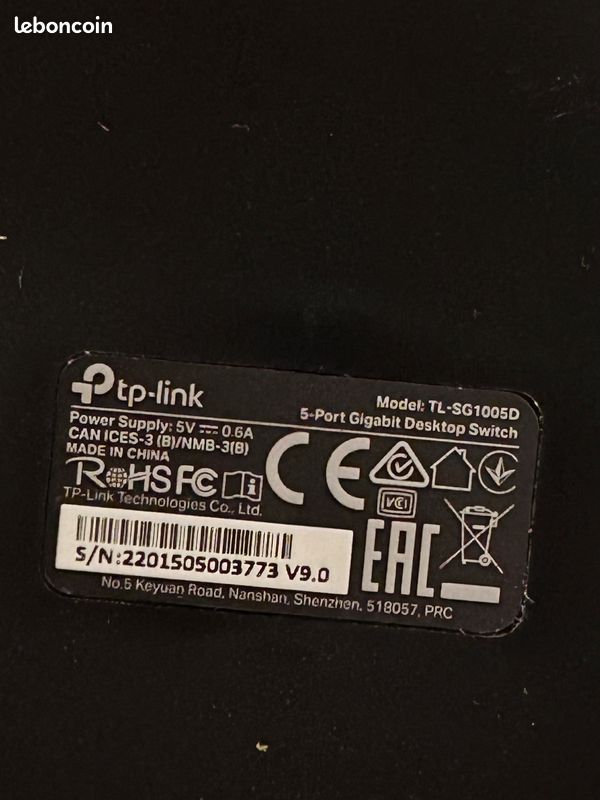 TP-Link Switch TL-SG1005D 5 Port Commutateur avec cinq ports Gigabit RJ45 (image 3)