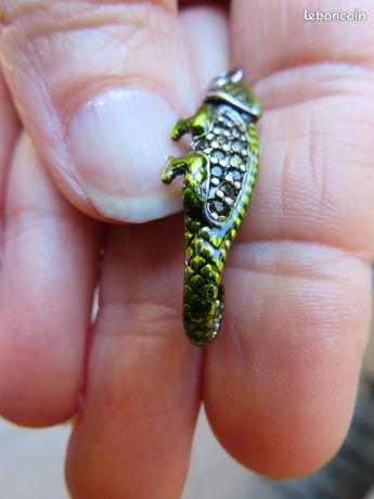 Pendentif Caméléon Pour Collier Ou Bracelet - Métal - Occasion (très Proche Du Neuf) - Accessoire Original