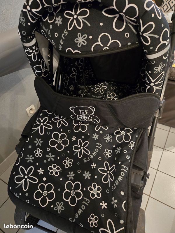 Poussette trio cosy couffin marque kamil flower bebe Équipement bébé