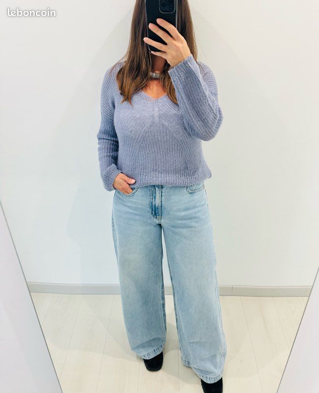 🌸Pull Promod - en maille - bleu lilas 🌸 (image 1)