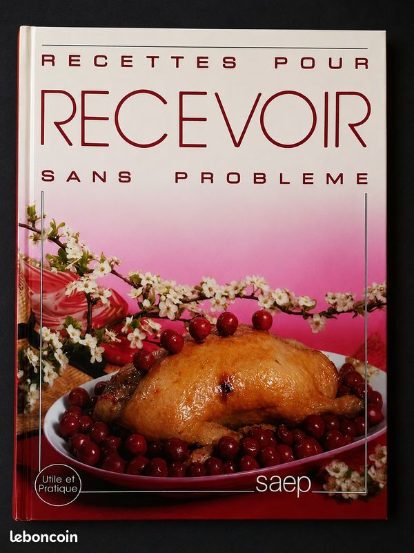Lot de 2 livres de cuisine familiale / recevoir sans problème tbe (image 2)