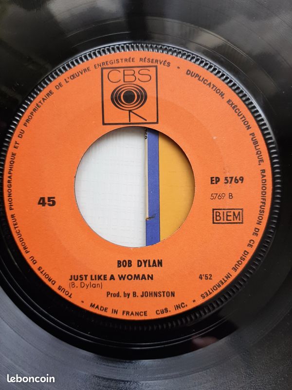 EP 1966 : Bob Dylan - I Want You - CBS 5769 (image 6)