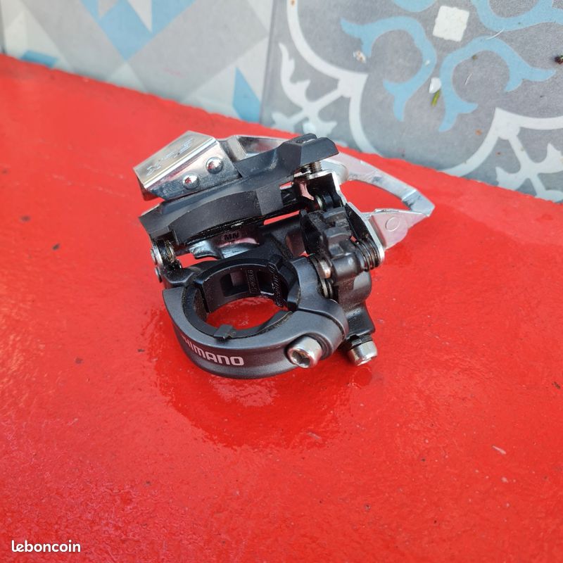 SHIMANO SLX FD-M660 Dérailleur Avant 3 Vitesses T-SW, Black/Silver