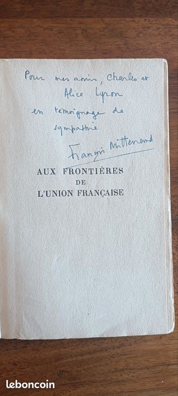 Livres de François Miterrand dédicacés (image 6)