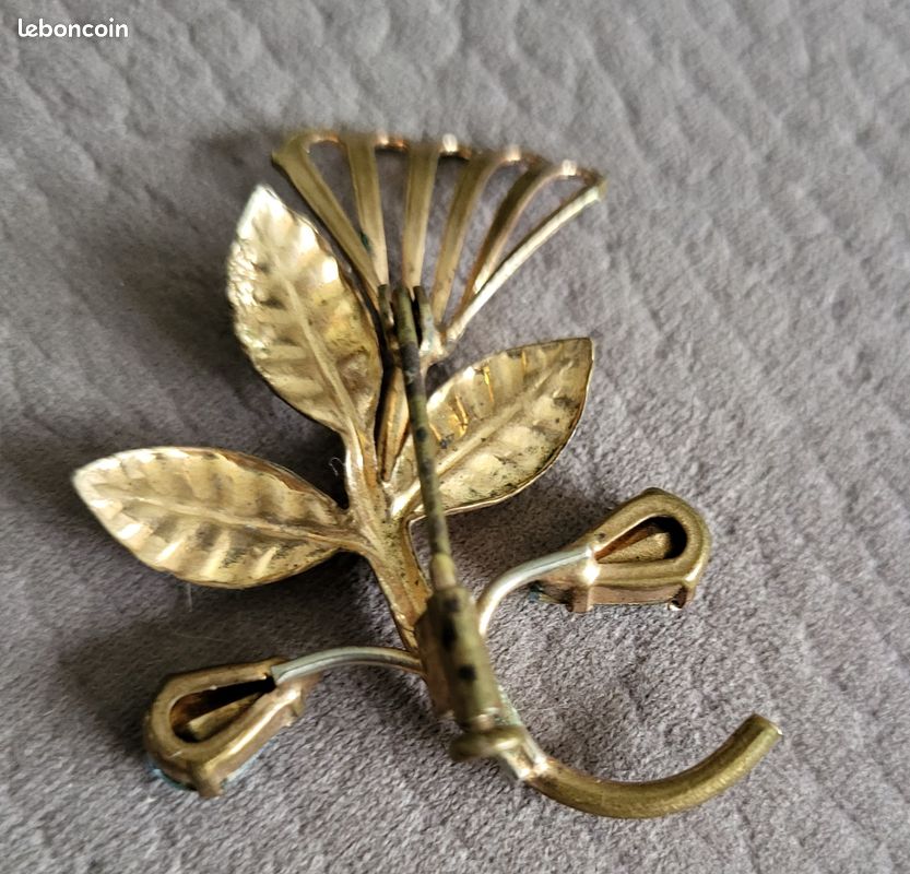 Broche feuillage vintage (image 2)