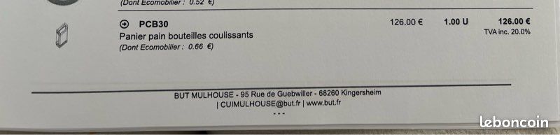 Panier coulissant bouteille pour cuisine (image 4)