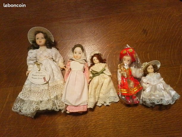 Poupée Russe Ancienne En Porcelaine - Véritable, Occasion Vintage