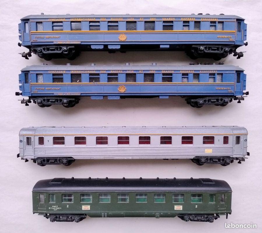 HORNBY HO : WAGON VOYAGEURS Paris Lille compatible JOUEF HO