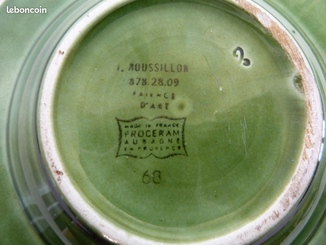 Joli porte savons vintage Cusenier faïence d’art Procéram d’Aubagne (image 5)