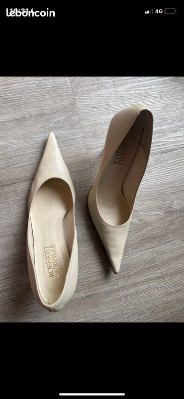 Escarpins blancs roberto durville Chaussures