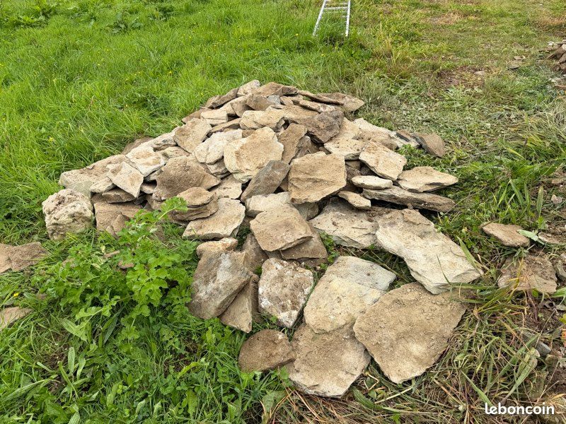 Pierres de schiste / pierres plates anciennes (image 1)