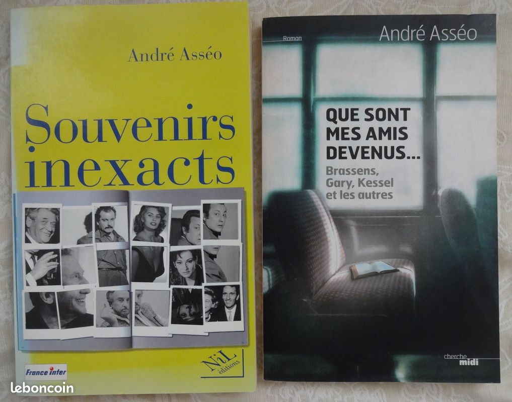Lot de 2 livres d'André Asséo (image 1)