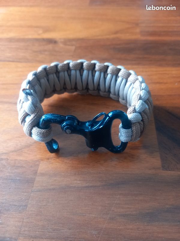Bracelet paracord beige tan (image 1)