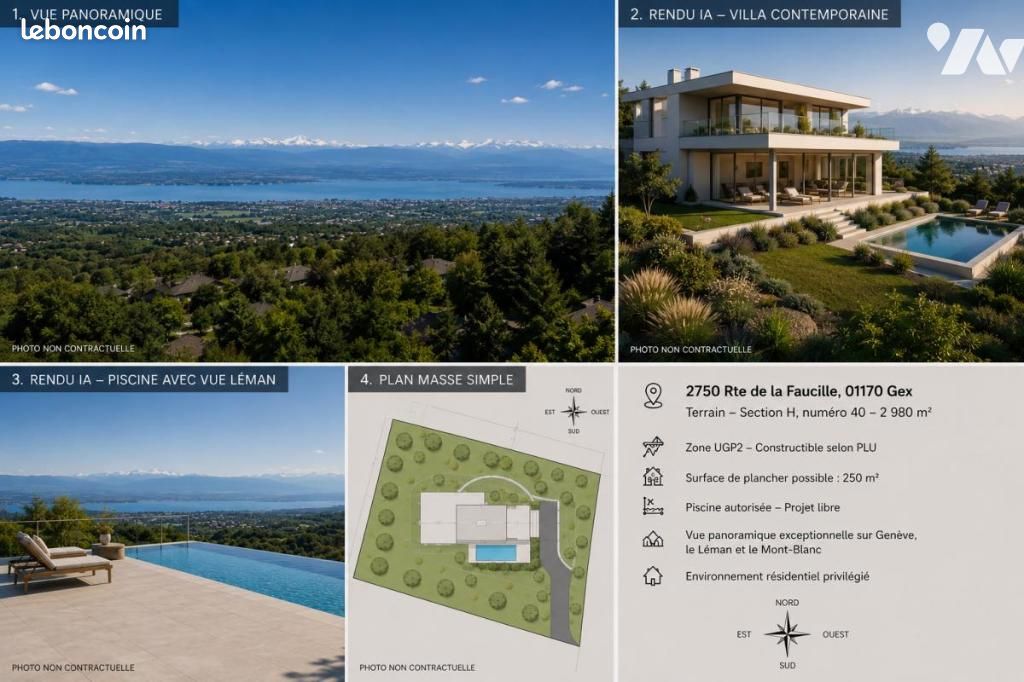 Terrain 2980 m² · à Gex · 2 980 m² · 999 000 €