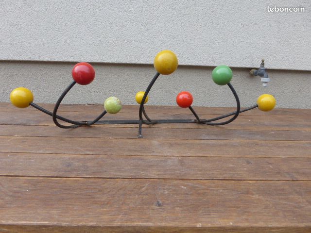 Porte manteaux vintage Roger Feraud pop art années 50 (image 8)