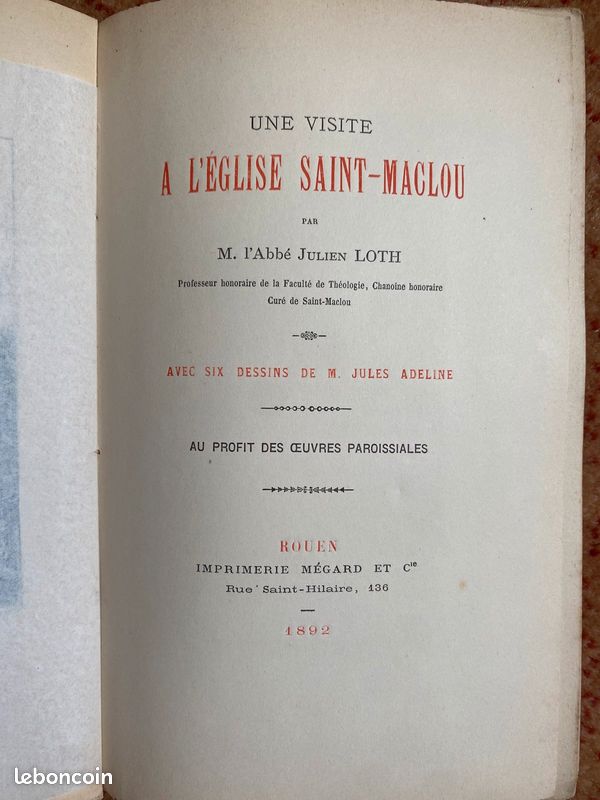 Une Visite A L'Eglise Saint Maclou. Par L'Abbe Julien Loth (image 3)