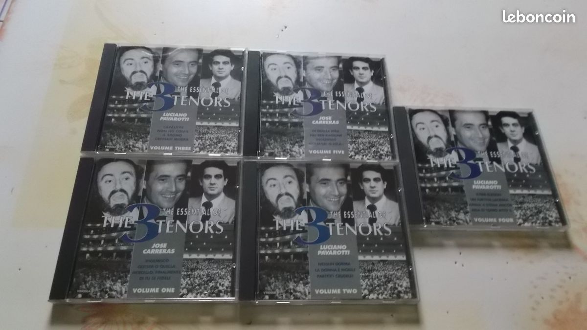 5 CD les 3 TENORS DE j. Carreras+ l.pavarotti (image 1)