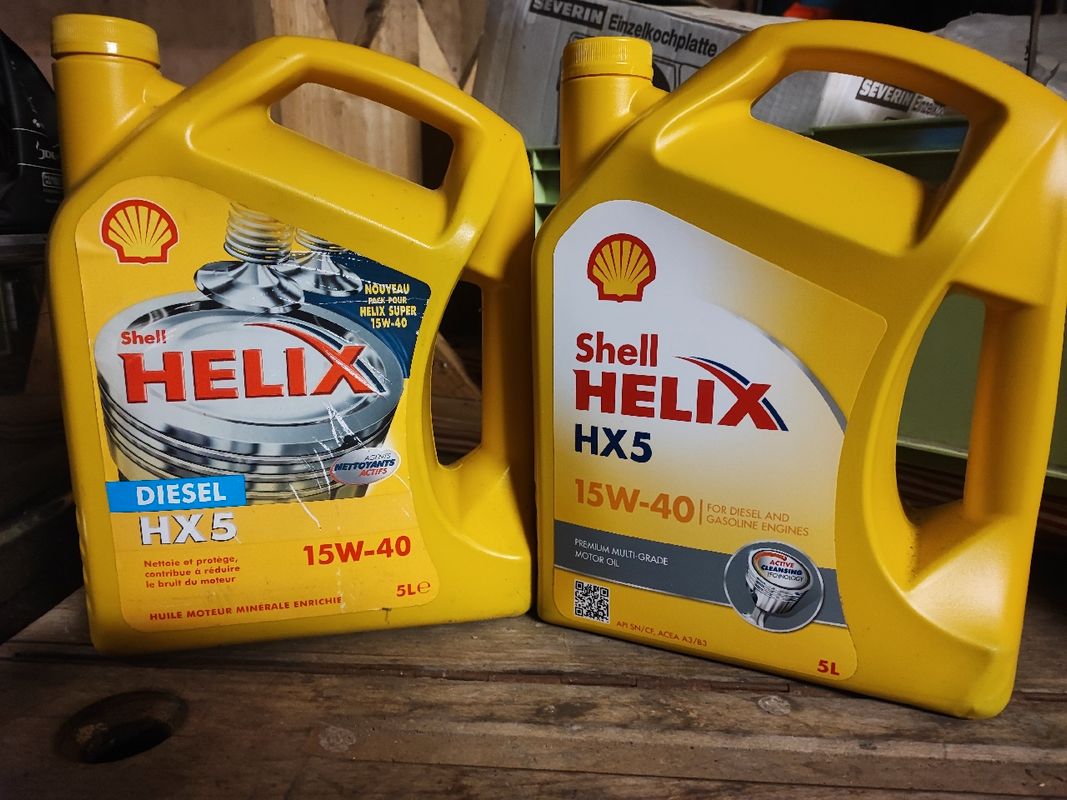 Huile shell Helix hx5 15w40 - Équipement auto