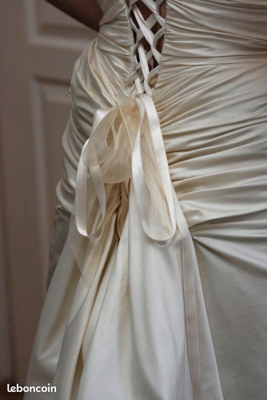 Robe Couture Robe Soie Sauvage Mariage Robe De Mariée Soie Sauvage