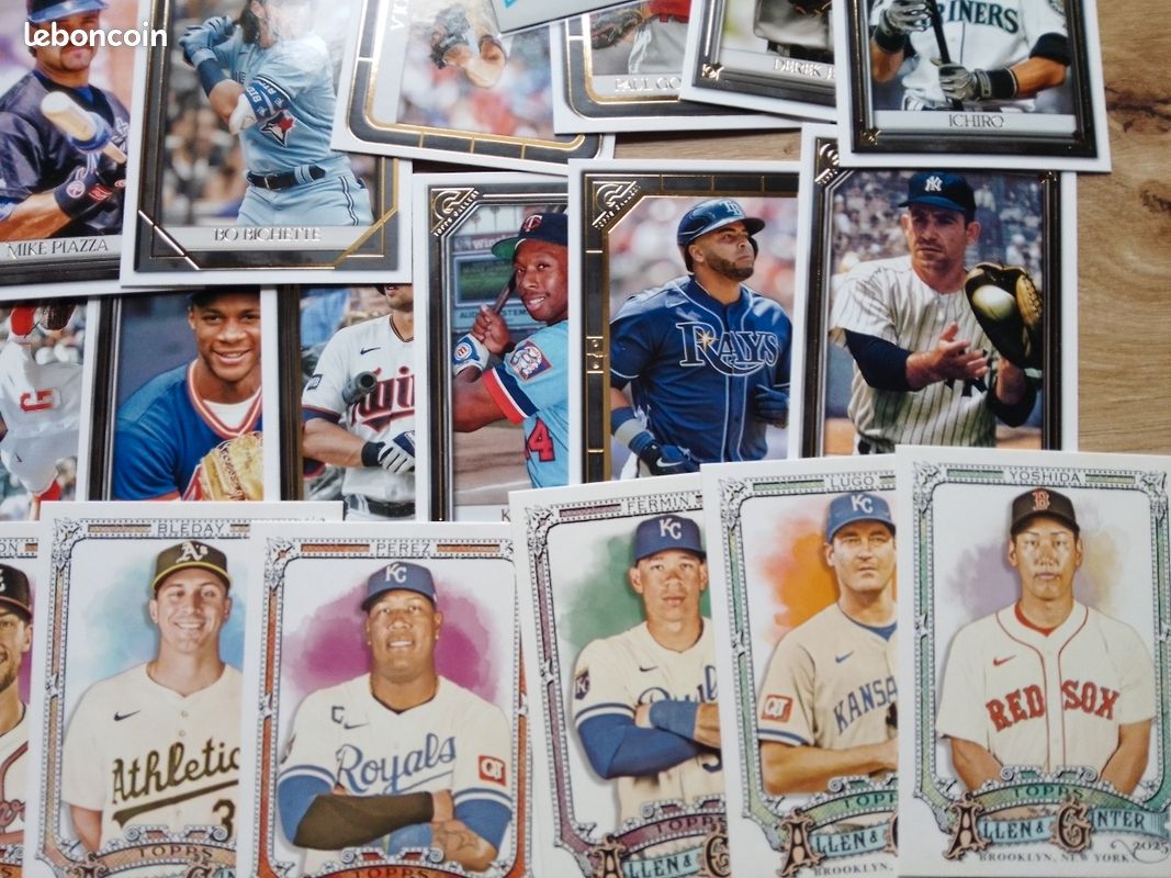 Lot de 50 cartes baseball différentes dont un autographe Topps Bowman etc (image 7)