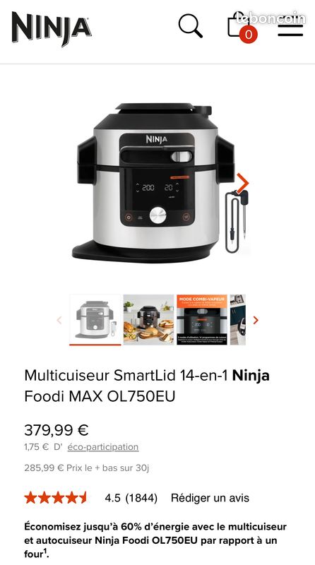 Ninja Foodi Max XL Multicuiseur AirFryer MAX OL750EU (image 2)