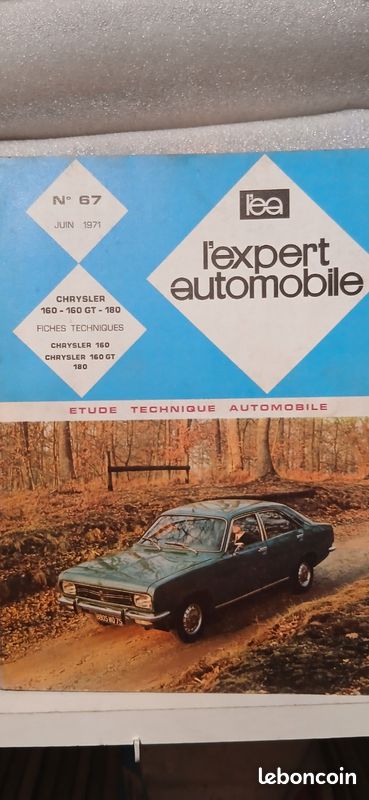 Revue technique Chrysler 160 GT - 180 (image 1)