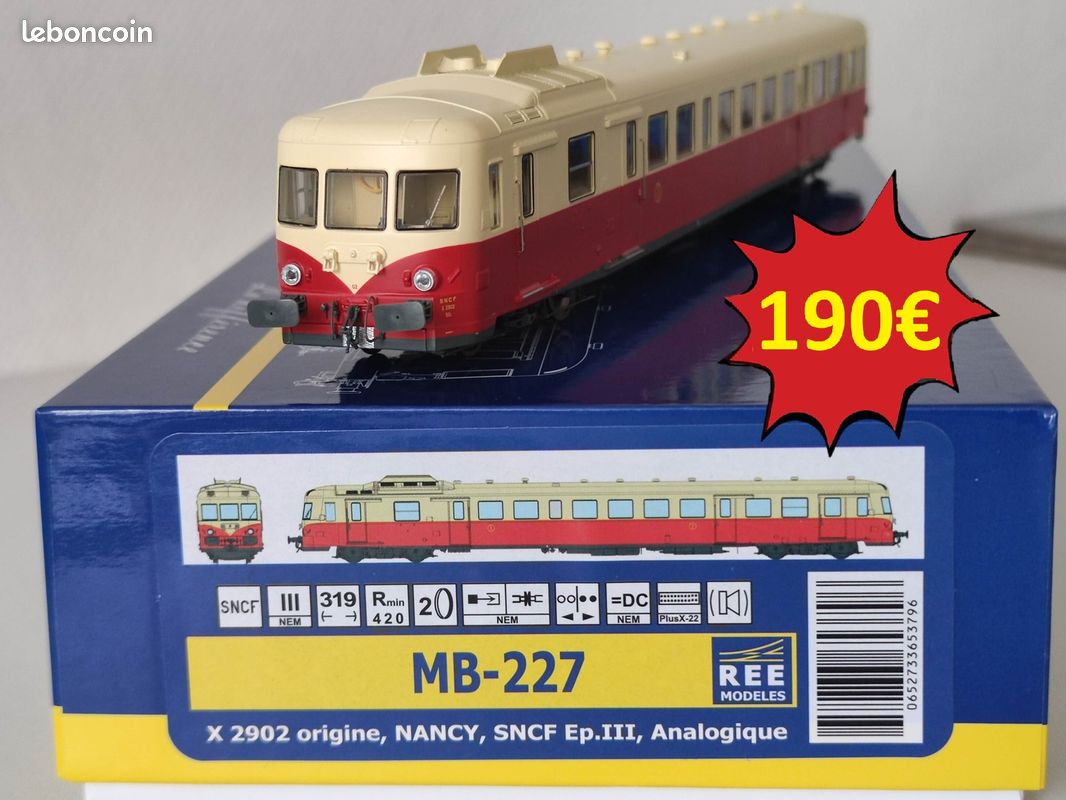Autorail X 2902 Version Origine - Ree Modeles MB227 - Epoque III - HO (1/87) - Neuf