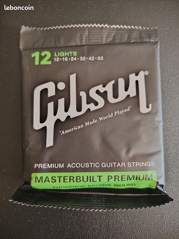 Cordes guitare Folk Gibson Light (12-53) (image 1)