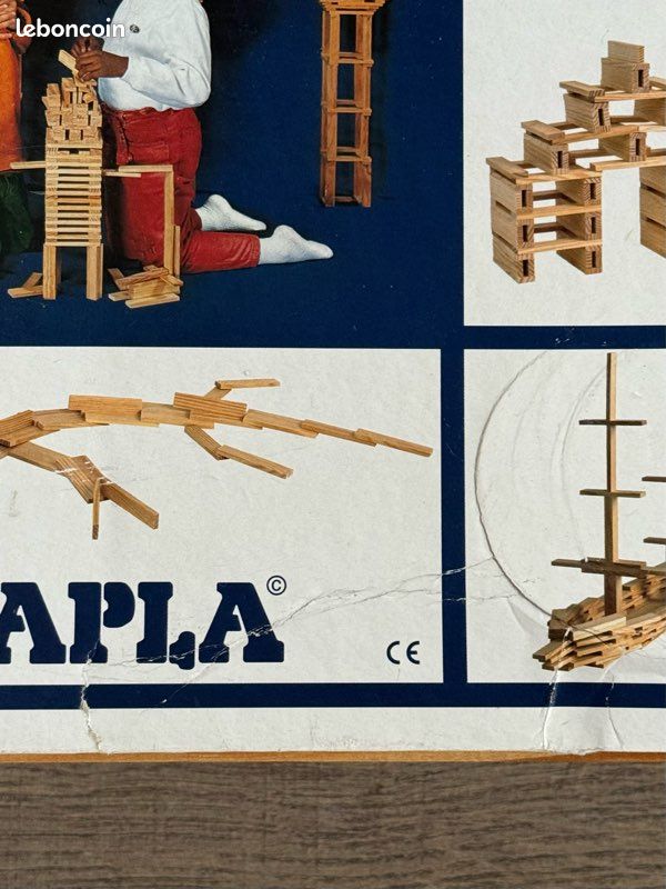 Jeu Construction Bois KAPLA Coffret 1000 Planchettes Bois Naturel - Jeu Construction - Dès 2 Ans
