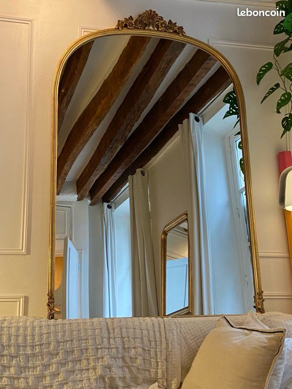 Miroir A La Feuille d'Or Epoque Restauration Louis Philippe