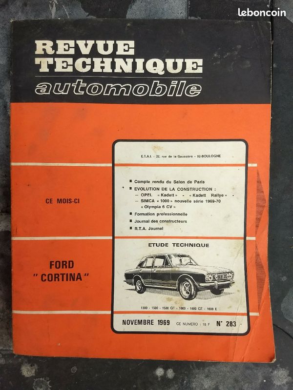 Revue technique Ford cortina (image 1)