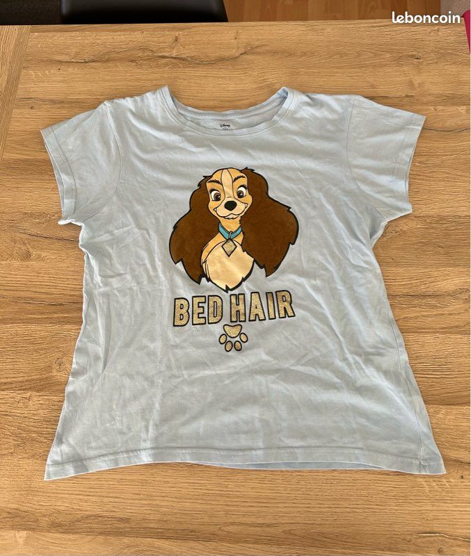 Haut de pyjama La Belle et Le Clochard femme taille S Disney