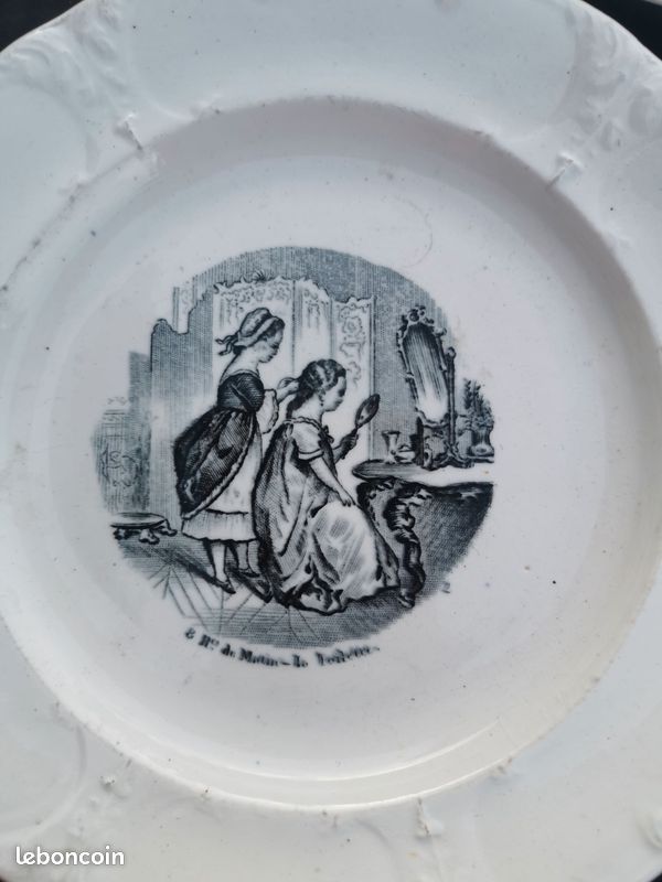 3 Assiettes ancienne (image 2)