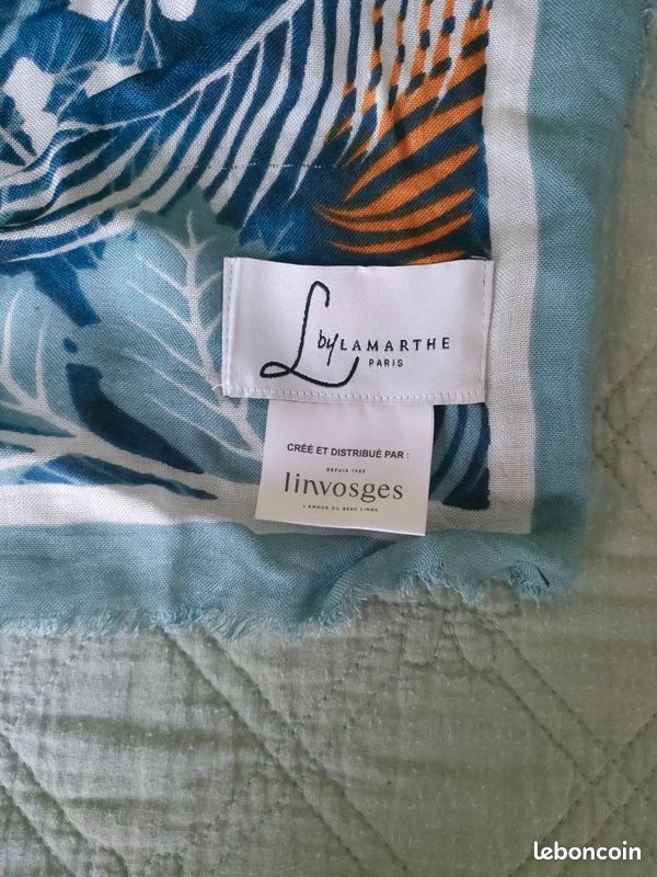 Foulard Eton Neuf - Couleur Bleu Publicité / Marron - Taille Classique - Pour Homme - Avec étiquettes