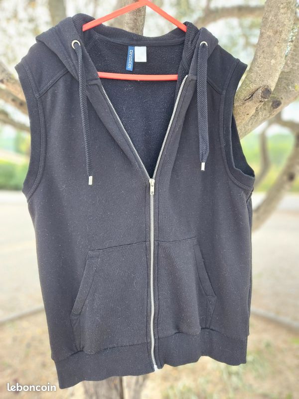 Sweat sans manche noir M Vêtements