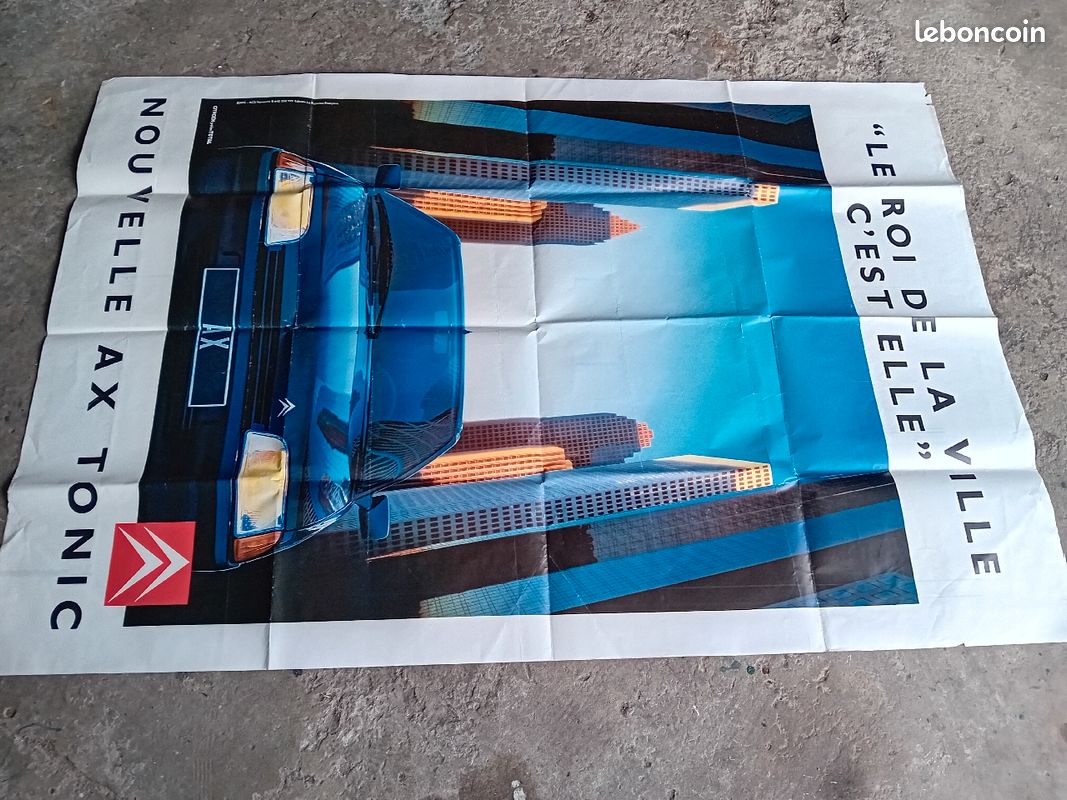Très grande Affiche CITROËN AX TONIC (image 2)