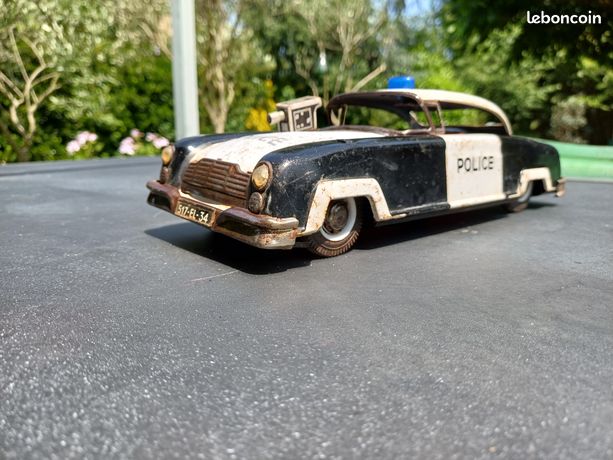 Joustra Rare Voiture de Course Police Vintage