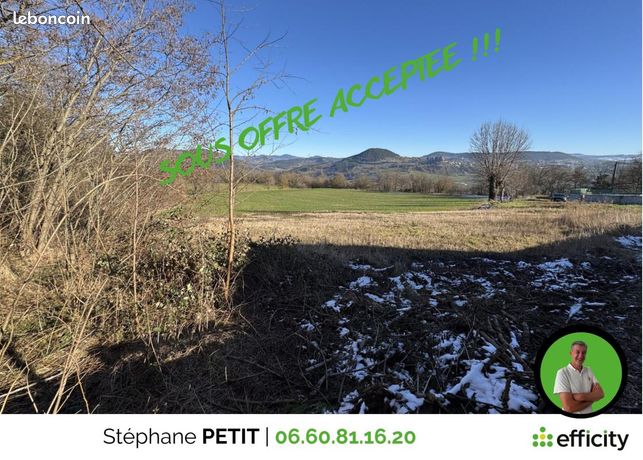Terrain 1 255 m² Coubon