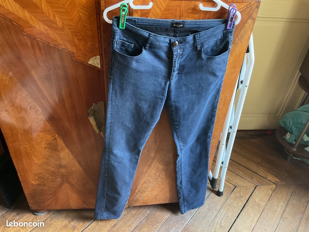 2 pantalons forme jean, de marque / taille 38 (image 2)