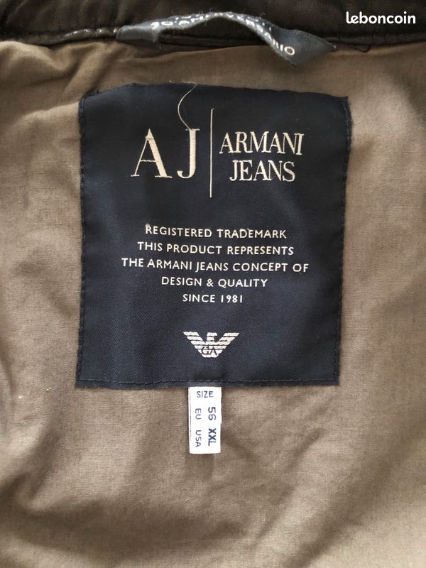 Veste en cuir Armani Jean (image 3)