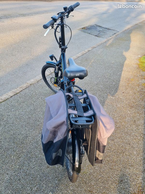 Vélo orus E2300 électrique et pliant NEUF, un porte bagage, 2 sacoches et pompe (image 5)