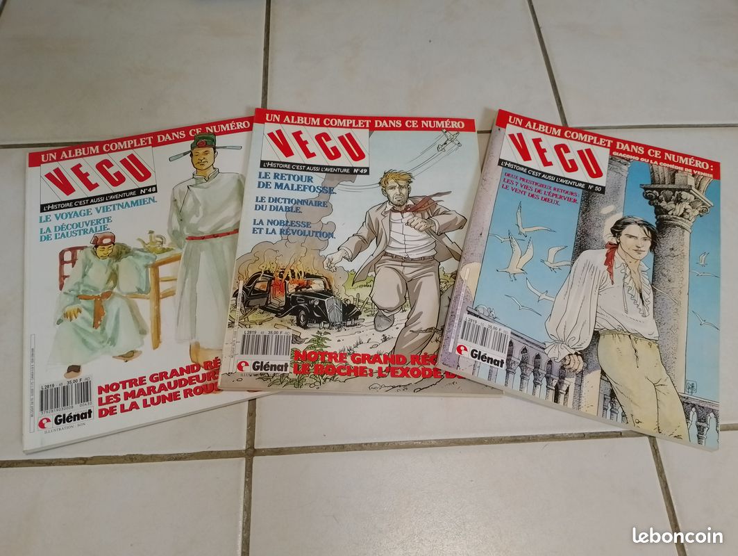 Collection de 49 magazines BD VECU, L’histoire c’est aussi L’aventure - Années 80 (image 10)