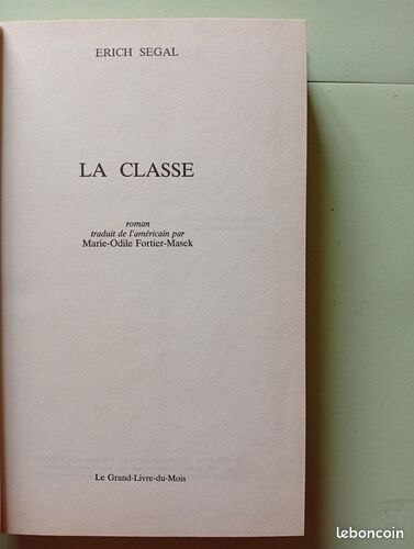 [Livre] La Classe - Bon état (image 2)