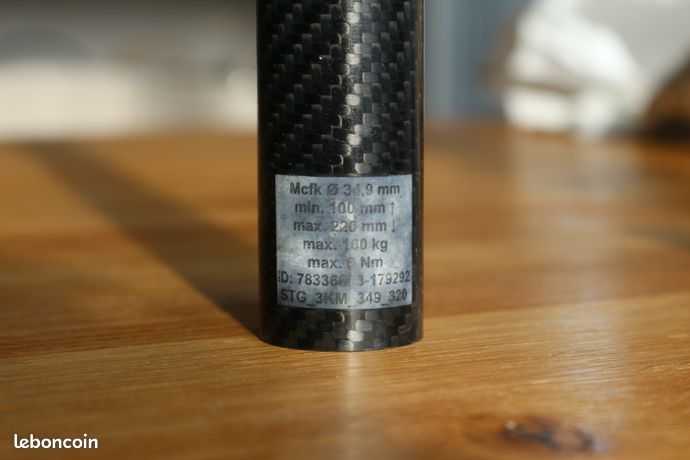 Potence Carbone MCFK 70mm ±17° 31.8mm - Ultra Légère, Occasion Pour Route/VTT