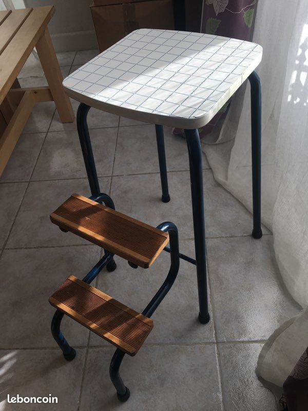 Tabouret marche pied vintage (image 2)