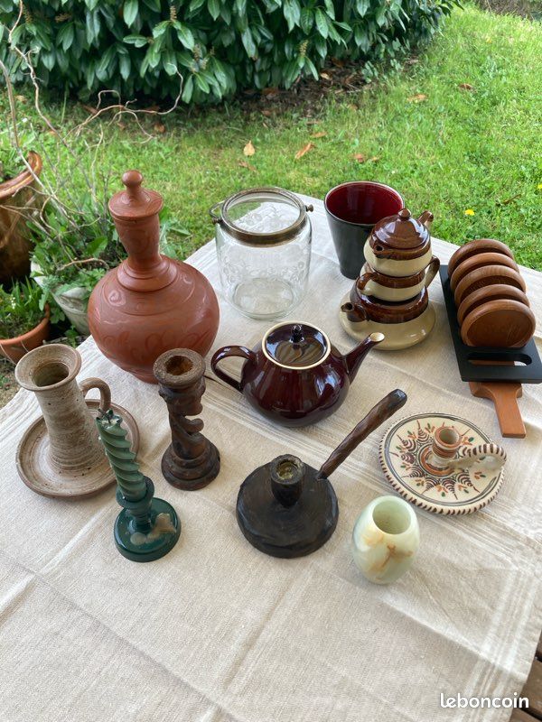 🌿 Lot déco campagne chic – sélection d’objets anciens (image 1)