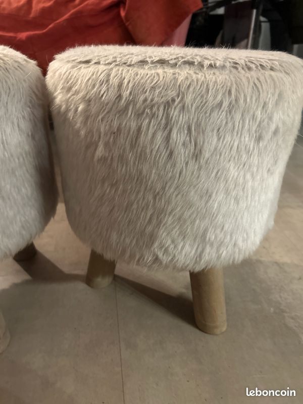 2 tabourets gris (image 2)