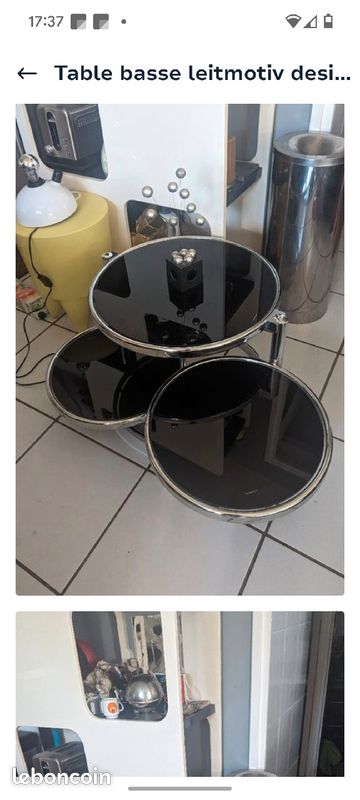 Table basse leitmotiv design vintage (image 2)